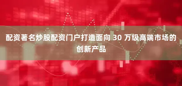 配资著名炒股配资门户打造面向 30 万级高端市场的创新产品